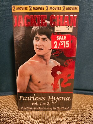 Fearless Hyena Vol. 1 & 2 Starring Jackie Chan (VHS, 1995) NEW, Sealed