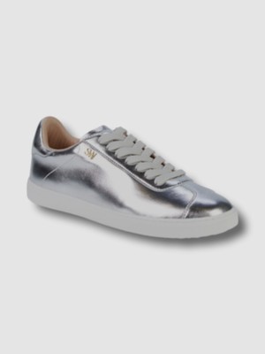 

STUART WEITZMAN Женские кожаные спортивные кроссовки Silmen Silver Aoki на платформе, Серебряный, ADLEY