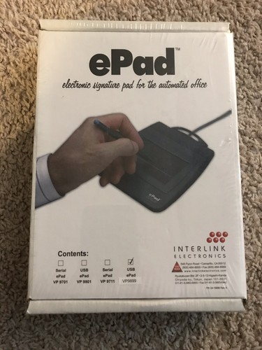 ePad Electronic Signature Pad For The Automated Office