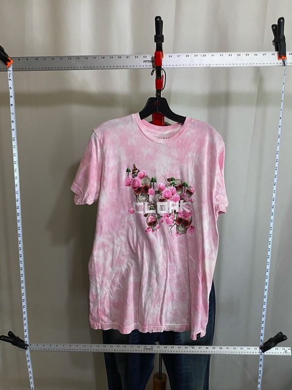 WOMENS Cloak Skeleton Pink YTie Dye TEE T SHIRT Medium M | eBay