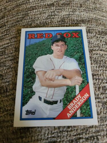 Brady Anderson 1988 Topps Rookie Baseball Card 5T Boston Red Sox NM/MT . rookie card picture