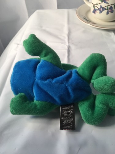 Melissa & Doug Green Frog  stuffed plush beanie 6