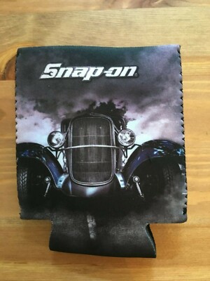 Genuine Snap-On Magnetic Can Beer Beverage Cooler Sleeve Holder BBQ Brand New