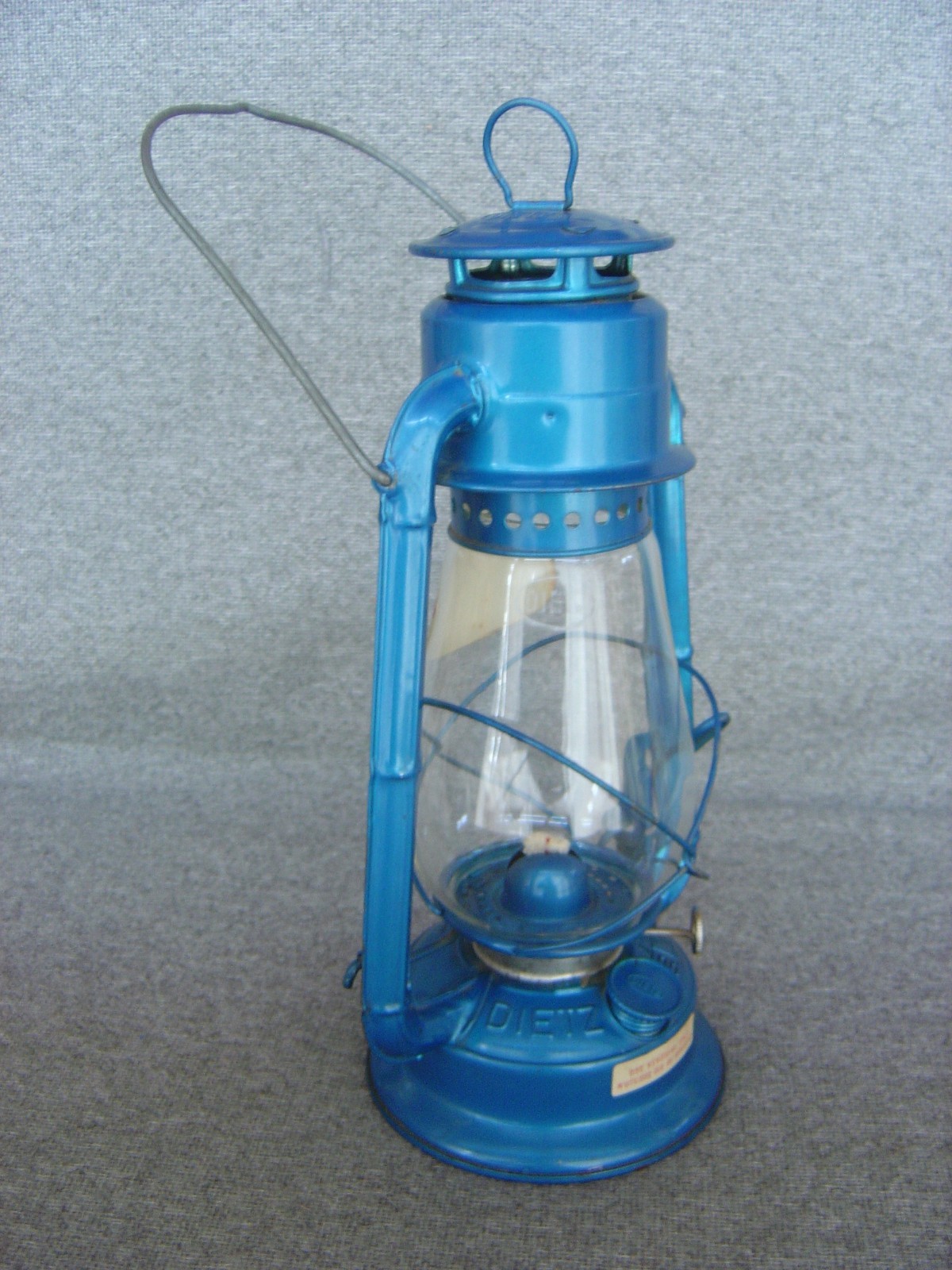 Vintage Unused Blue Dietz Kerosene Barn Lamp-Lantern Made for Kmart Free Ship