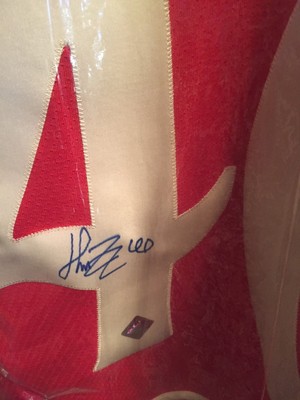 HENRIK ZETTERBERG SIGNED DETROIT 2014 WINTER CLASSIC JERSEY/COA HOCKEY INK