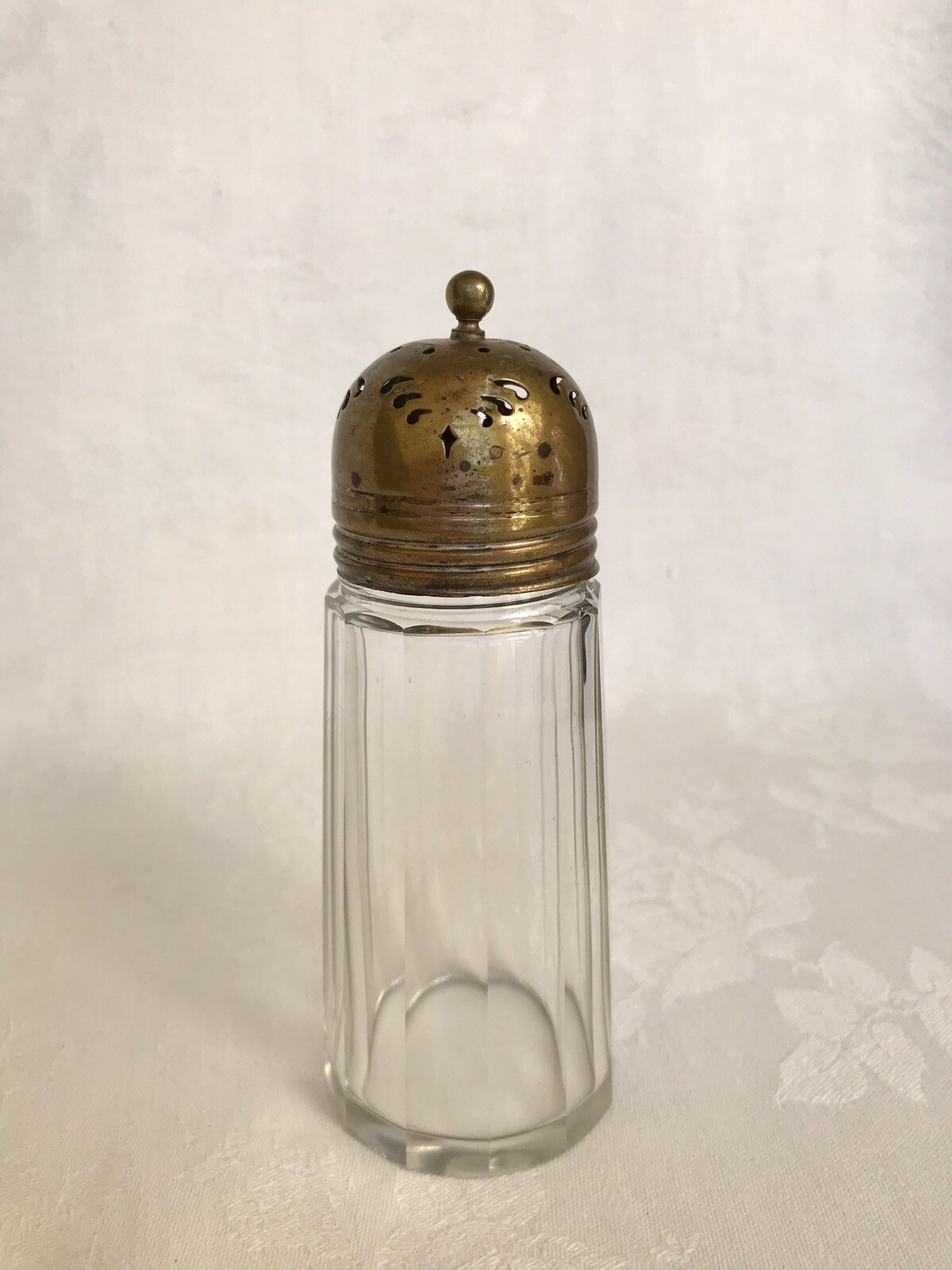 Antique Crystal Glass Sugar Shaker Sifter Victorian 19th C.