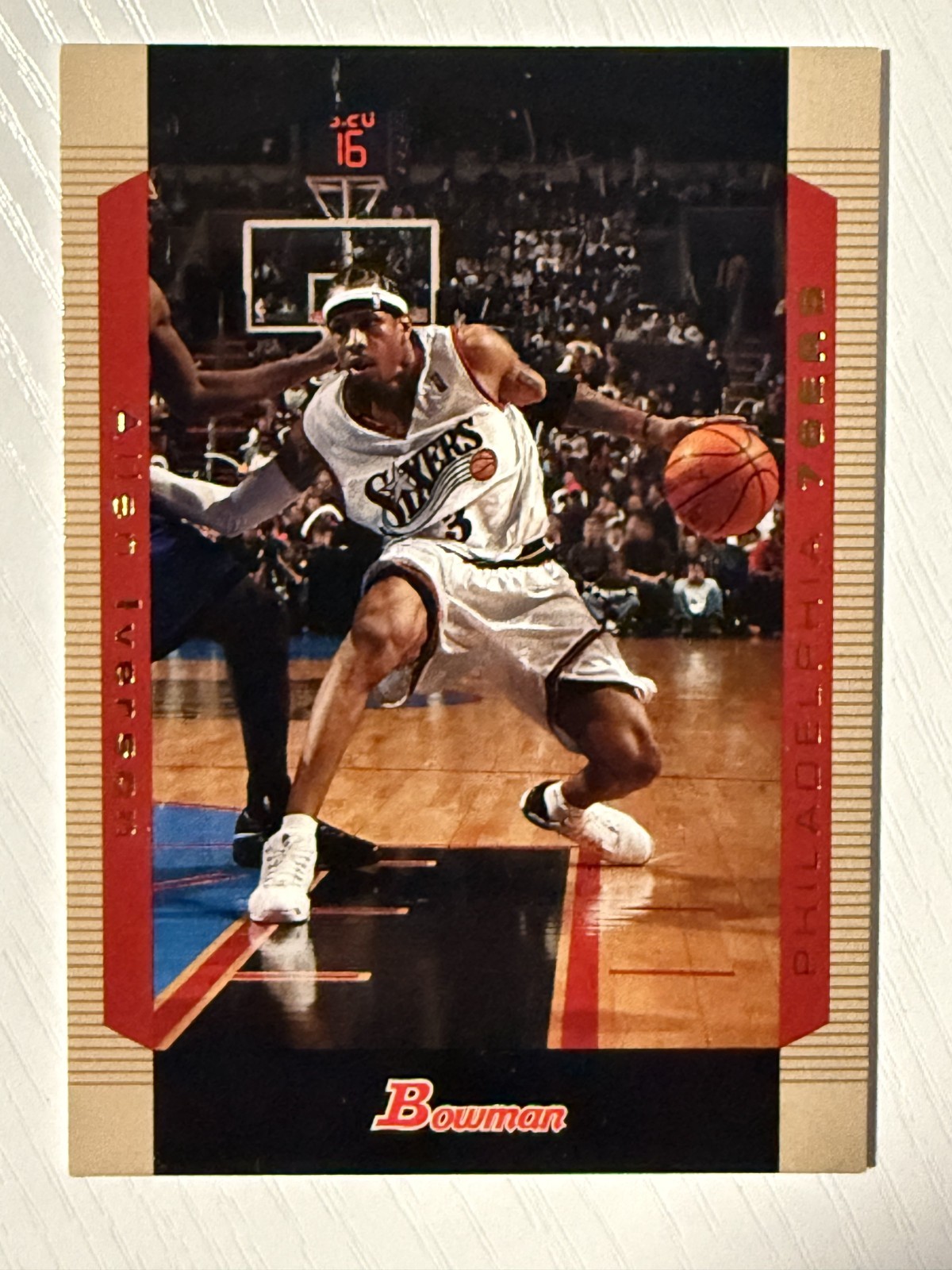 Allen Iverson 2004-05 Bowman Draft Picks & Prospects Gold #33 Philadelphia 76ers