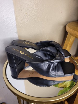 The Toliped Twisted Sandal Katy Perry Black Shoes Womens Size 10