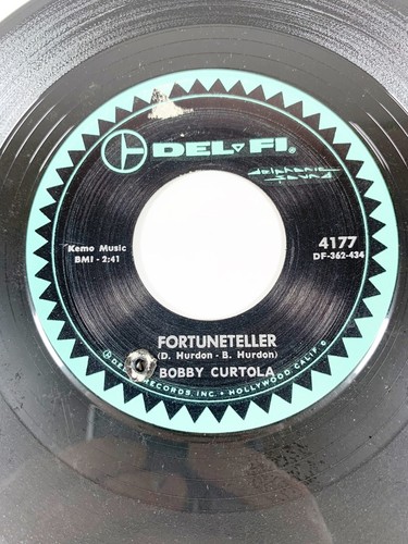 Bobby Curtola 7” 45 RPM Vinyl Record Johnny Take Your Time / Fortuneteller DELFI