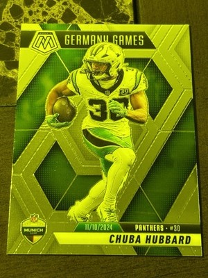 Chuba Hubbard 2025 Panini Mosaic Germany Games #260 Carolina Panthers