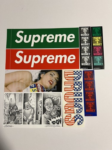 Supreme FW24 Sticker Pack - Green Box Logo Tera Patrick