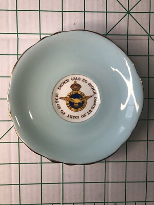 Paragon Bone China Royal Air Force Plate Patriotic Series  Never Was So Much  