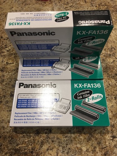 3 Packs panasonic kx-fa136 Ink Film