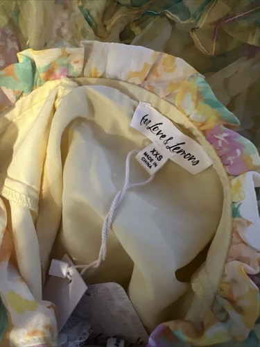 

Платье макси с цветочным принтом для куклы Барби FOR LOVE - LEMONS Vikki, , с оборками и кружевной отделкой, Желтый