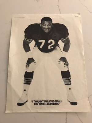 William  The Refrigerator  Perry Chicago Bears Original Drexel Burnham Ad