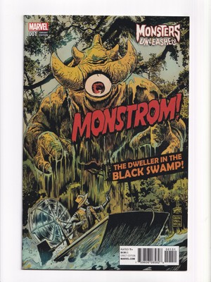 Monsters Unleashed #1 Marvel Comics 2017 Monstrom 1950s Movie Poster Variant NM
