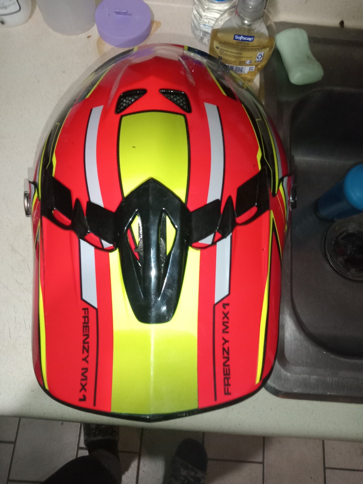 Youth DOT Motocross Helmet ATV Dirt Bike Gear Off-road Riding+Goggle+Glove M/L