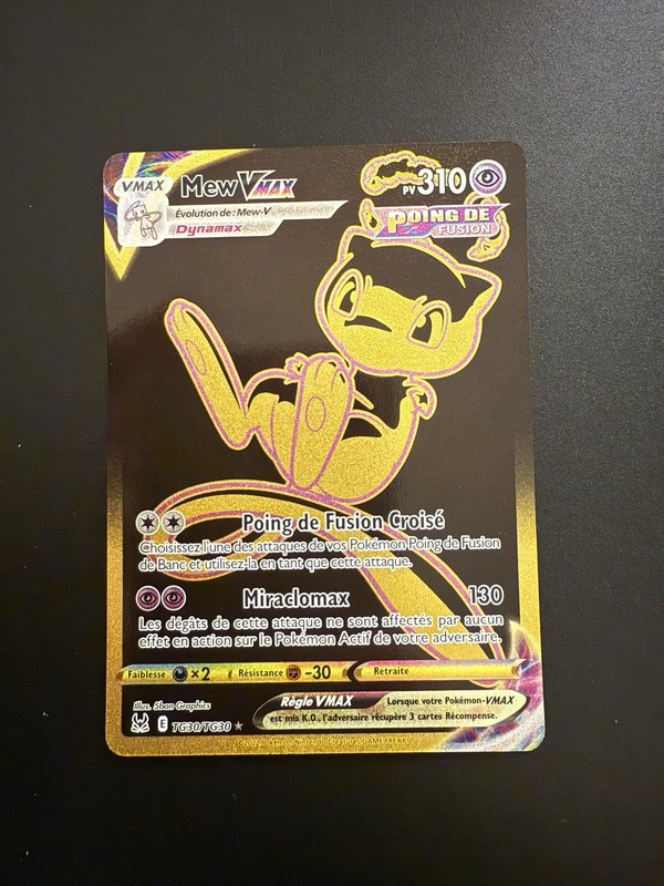 Carte PokÃ©Mon - Mew Vmax Tg30/Tg30 Origine Perdue - FranÃ§Aise Fr