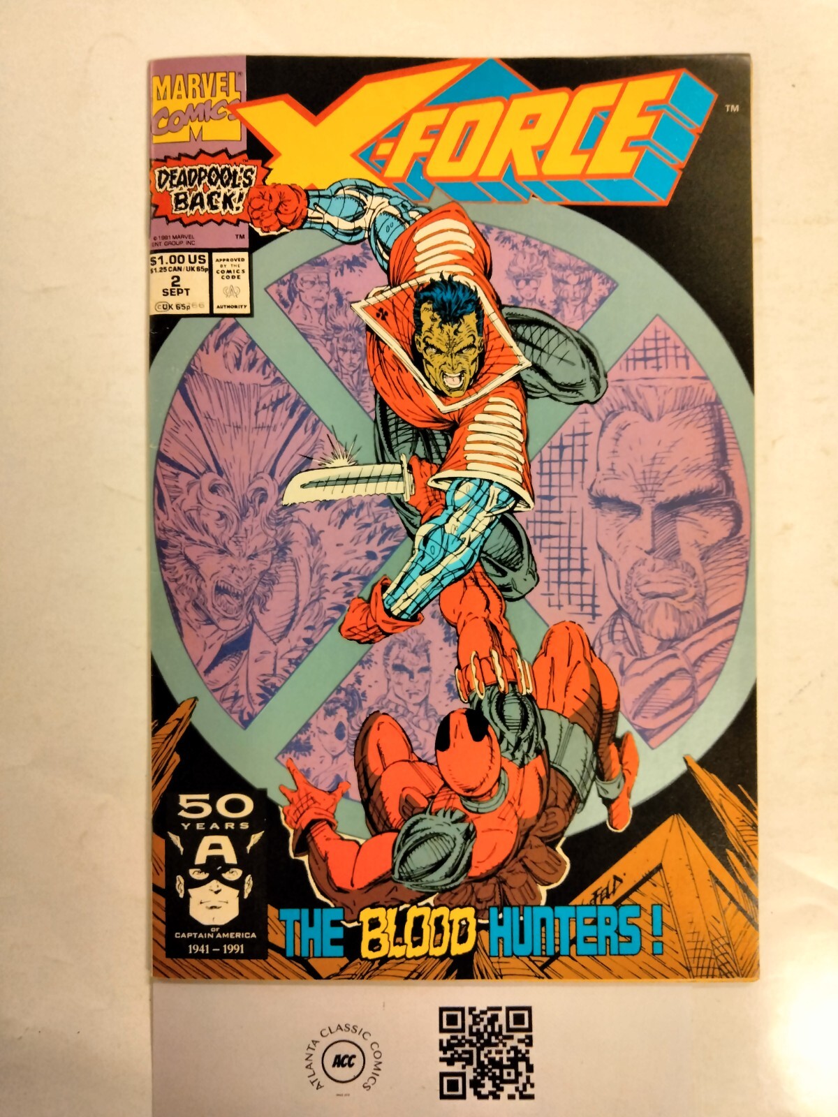 X-Force # 2 VF/NM Marvel Comic Book Deadpool Wolverine