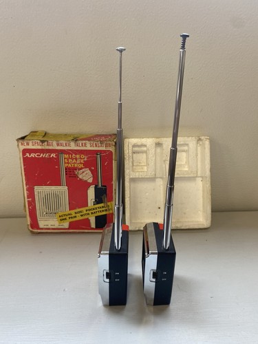 Vintage Archer Micro Space Patrol Walkie Talkie Set No. 60-3029 - TESTED & WORK