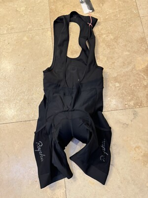 Rapha Men's Core Cargo Bib Shorts Cycling Padded Size Small - Black - NEW