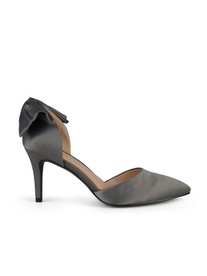 

JOURNEE COLLECTION Женские угольно-серые туфли без шнуровки Tanzi Stiletto, Серый, TANZI
