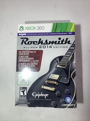 Rocksmith 2014 Edition (Xbox 360, 2013) FULL BUNDLE WITH CABLE NEW SEALED