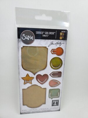Sizzix Tim Holtz Noted Sidekick Side-Order Thinlits Texture Fades New