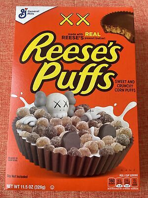 KAWS x Reeses Puffs Cereal Limited Edition 11.5 Oz Travis Scott