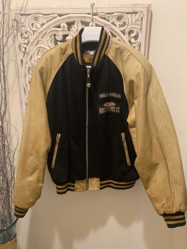 Vintage Harley Davidson Motorcycle Leather Wool Varsity Vintage Harley Davidson Motorcycle Leather Wool Varsity