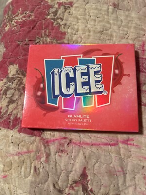 glamlite x icee cherry palette nib