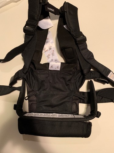 Baby Bjorn Baby Carrier One - Black Mesh With Red Stitching Cotton Mix-NEW