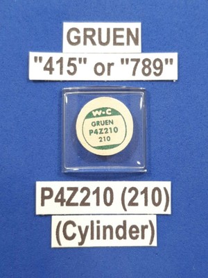 Vtg GRUEN ''415/789'' Model P4Z210 (210) CYLINDER Watch Glass Crystal Replacement