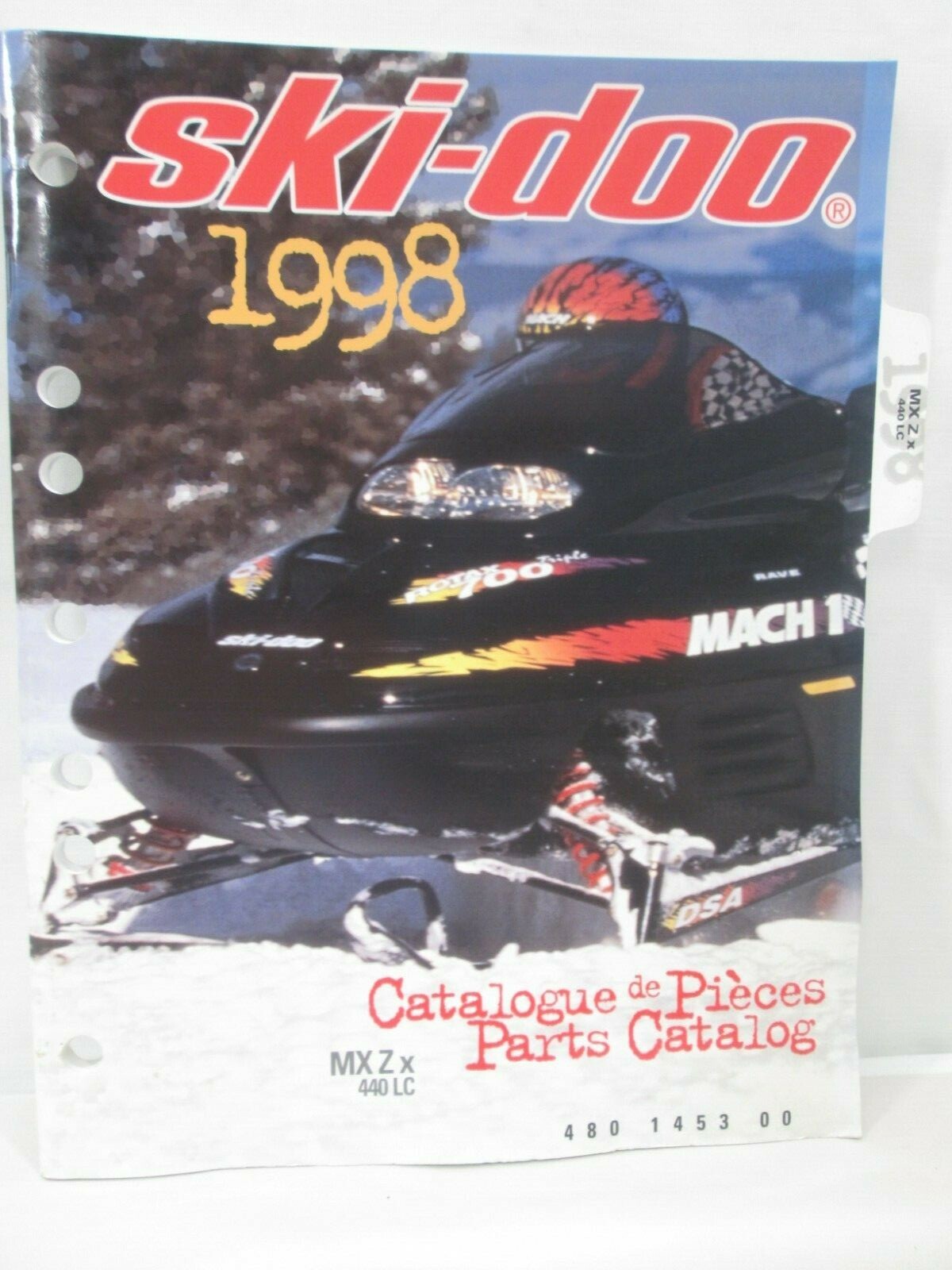 雪ページ Ski Doo Snowmobile Parts Catalog Manual 1998 MX Z X 440 LC