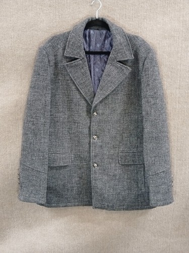 Jingpin Fushi Jacket Men's Large Gray Wool Blend Sports Coat