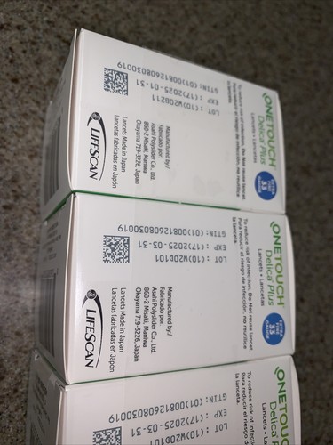 Купить Ланцет OneTouch 4 Boxes One touch delica PLUS lancets 30 gauge ...