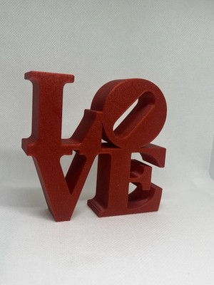 LOVE Red Decorative Ornament Modern Home Décor Valentines Day Gift
