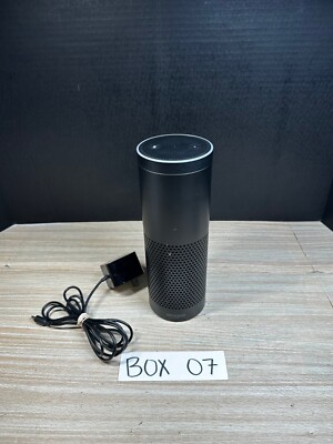 SK705Di Amazon Echo 1st Gen Black Alexa Smart Speaker With Power Adapter