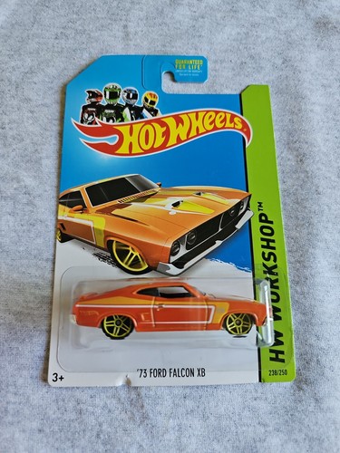 '73 Ford Falcon XB ミニカーSPTH HOT WHEELS-73 FORD FALCON XB-YELLOW-48/52-SEALED ON CARD