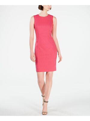 

CALVIN KLEIN Женское розовое короткое платье-футляр без рукавов Petites, Розовый