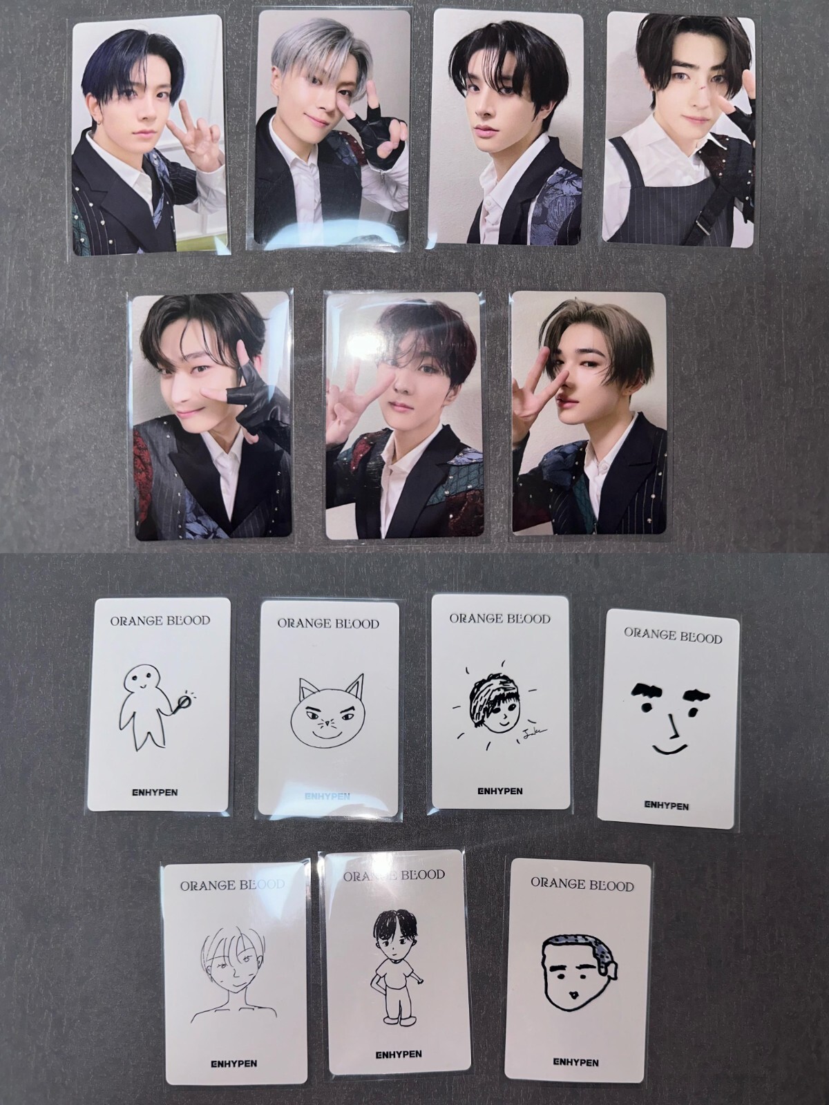 ENHYPEN ORANGEBLOOD yizhiyu ヨントン 4.0 セット ENHYPEN SUNGHOON ORANGE BLOOD Yizhiyu YZY 4.0 Fansign
