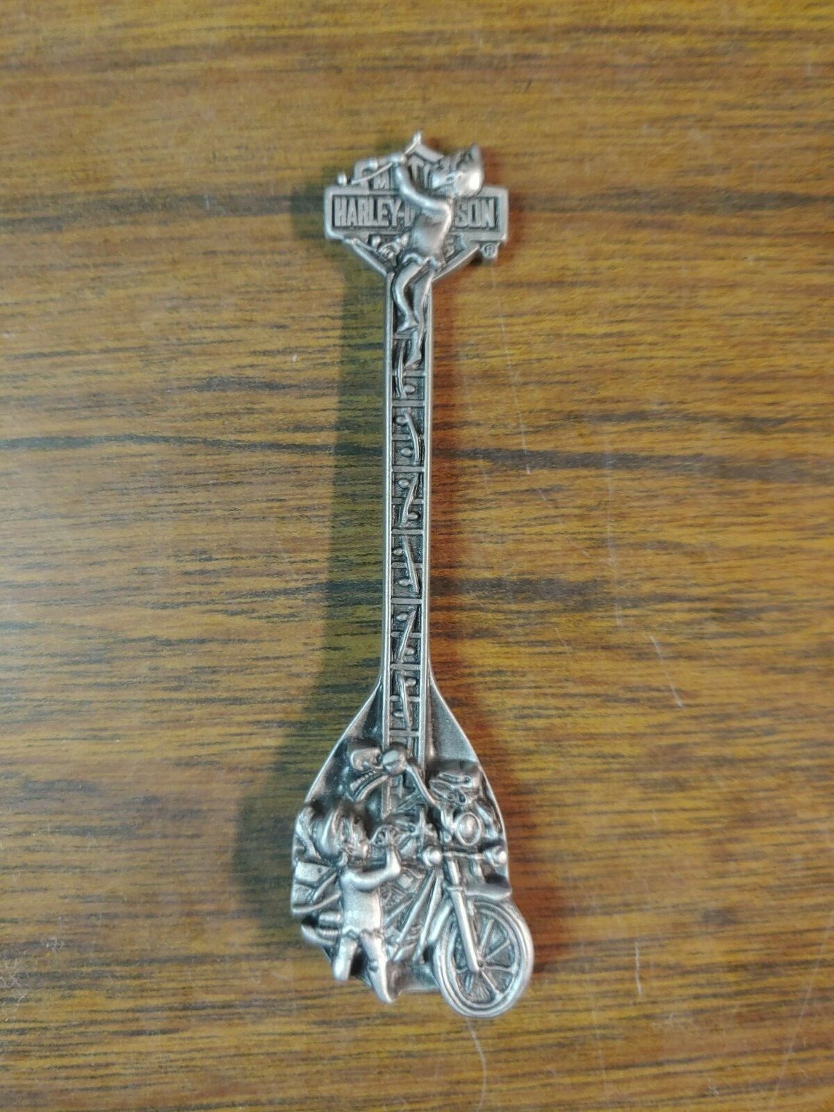 Harley-Davidson Collectible Christmas 1993 Pewter Spoon Harley-Davidson Collectible Christmas 1993 Pewter Spoon