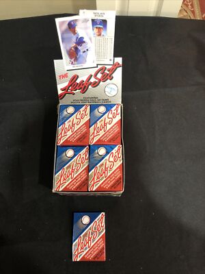 1990 Leaf Series 1 Baseball (1) Pack Sealed From Box  Ken Griffey Jr, Sosa RC?