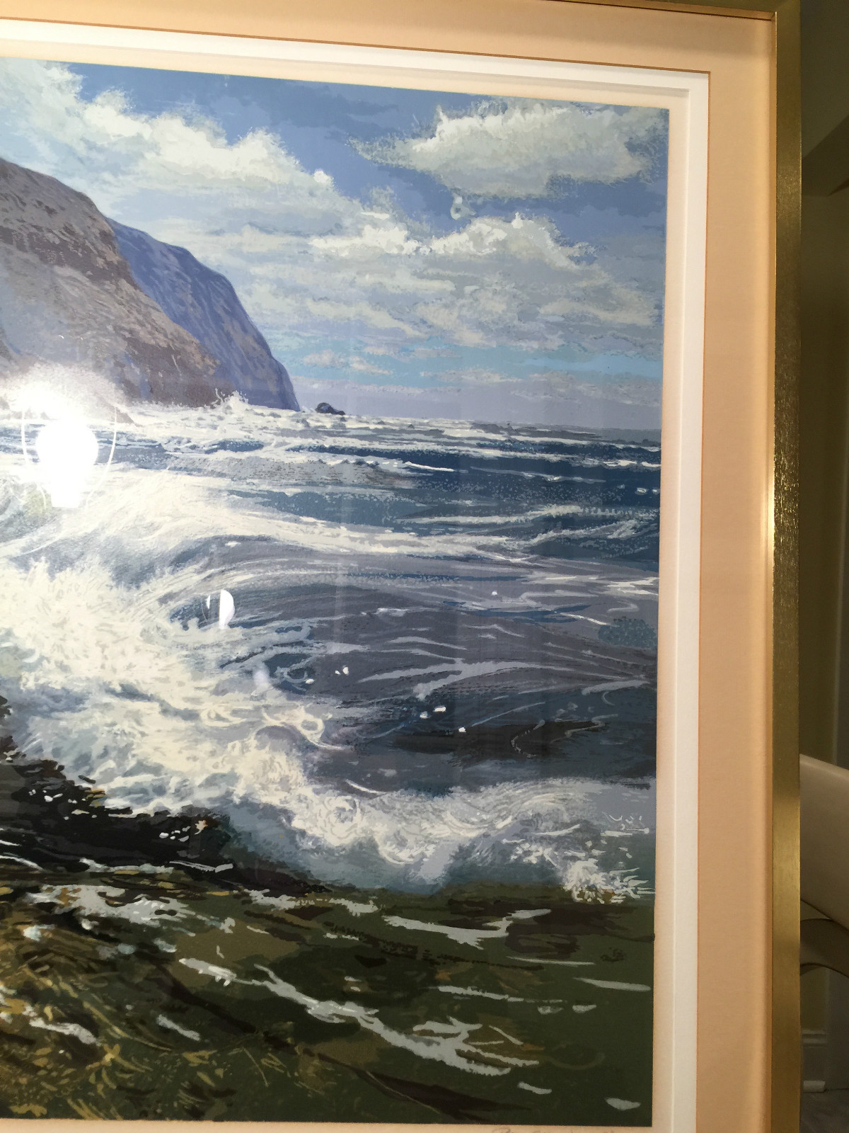 FRAMED 1978 Signed/Numbered TIDE TURNING Silkscreen Serigraph by PETER ELLENSHAW