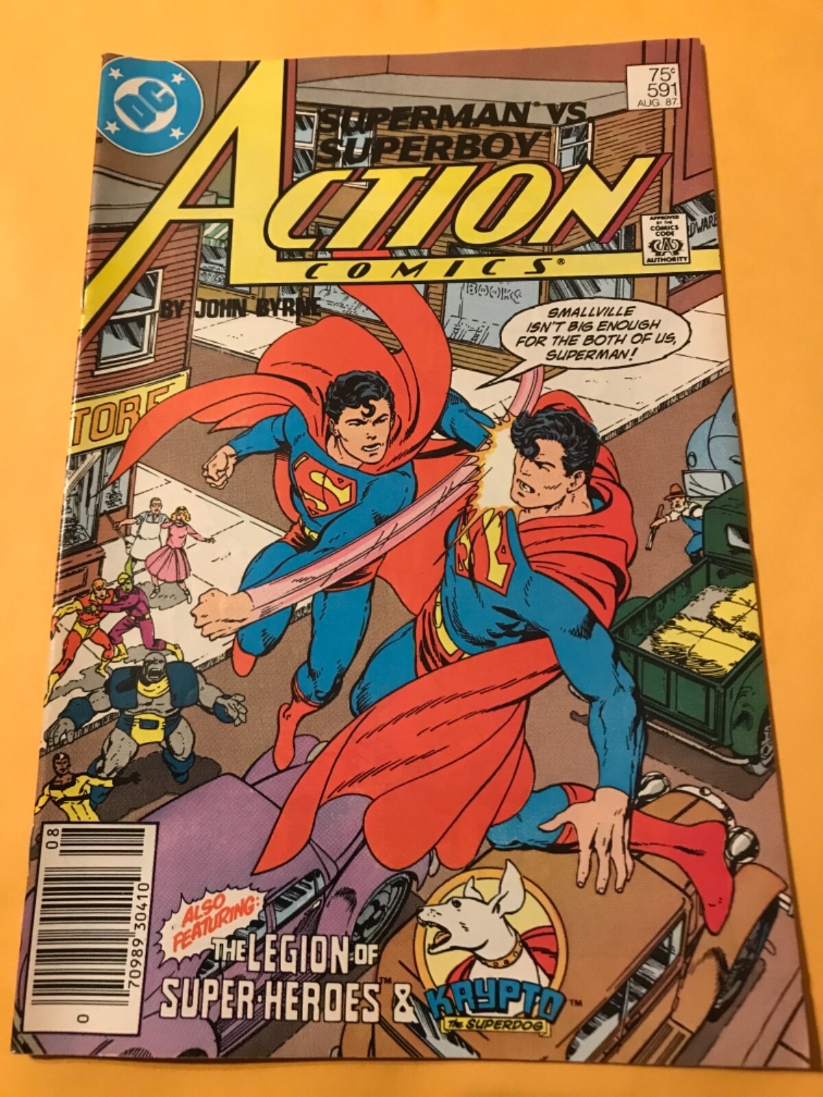 ACTION COMICS # 591 : DC 8/87 Fn/VF; Superman VS. Superboy