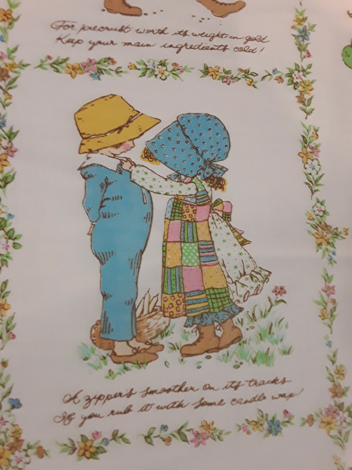 Vintage Twin fitted Sheet American Greetings Corp Holly Hobbie 1976