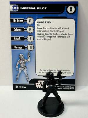 Star Wars Legacy of the Force 22/60 Imperial Pilot (C) Miniature