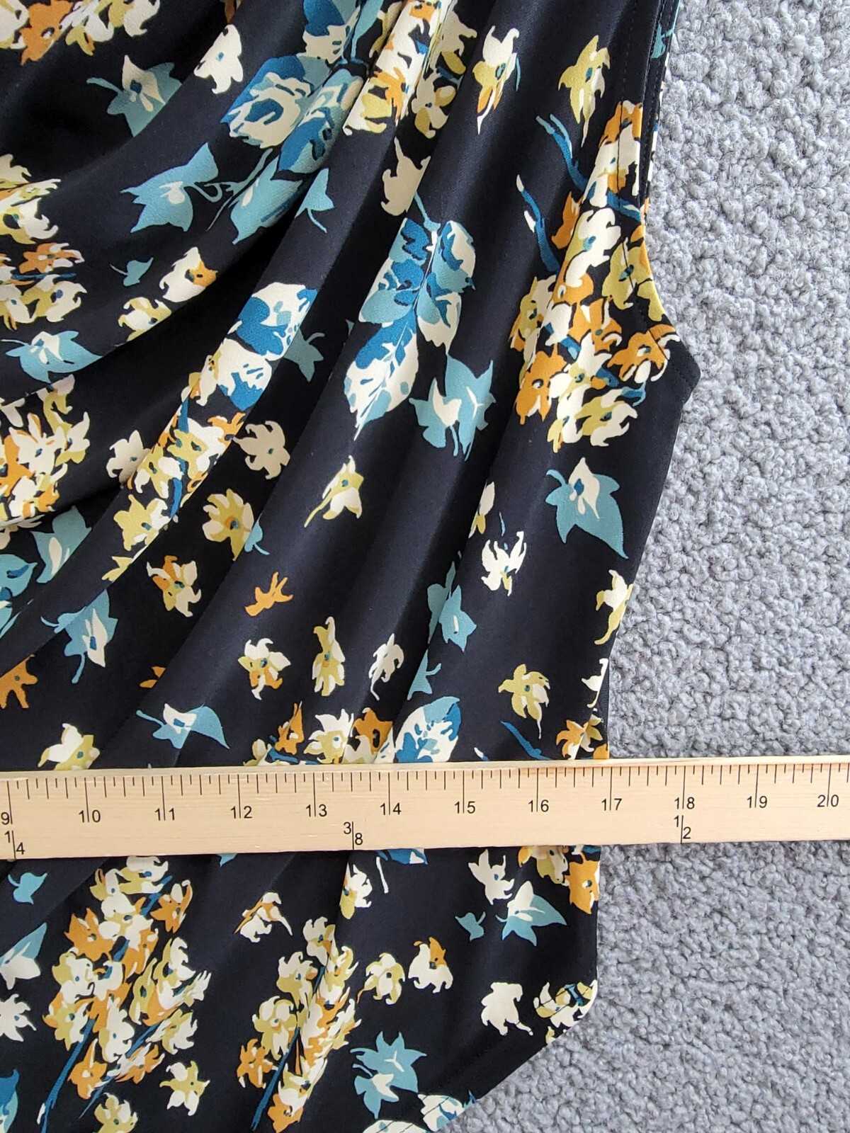 Lauren Ralph Lauren Floral Off-The-Shoulder Top Women's M Black Multi Pullover - Picture 6 of 15