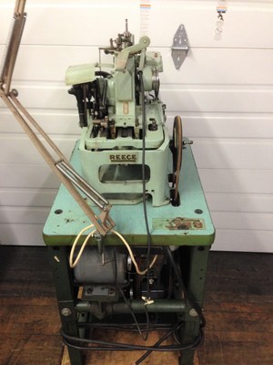 REECE  101 BULLDOG 3/4 KEYHOLE BUTTONHOLE CHAINSTITCH INDUSTRIAL SEWING MACHINE