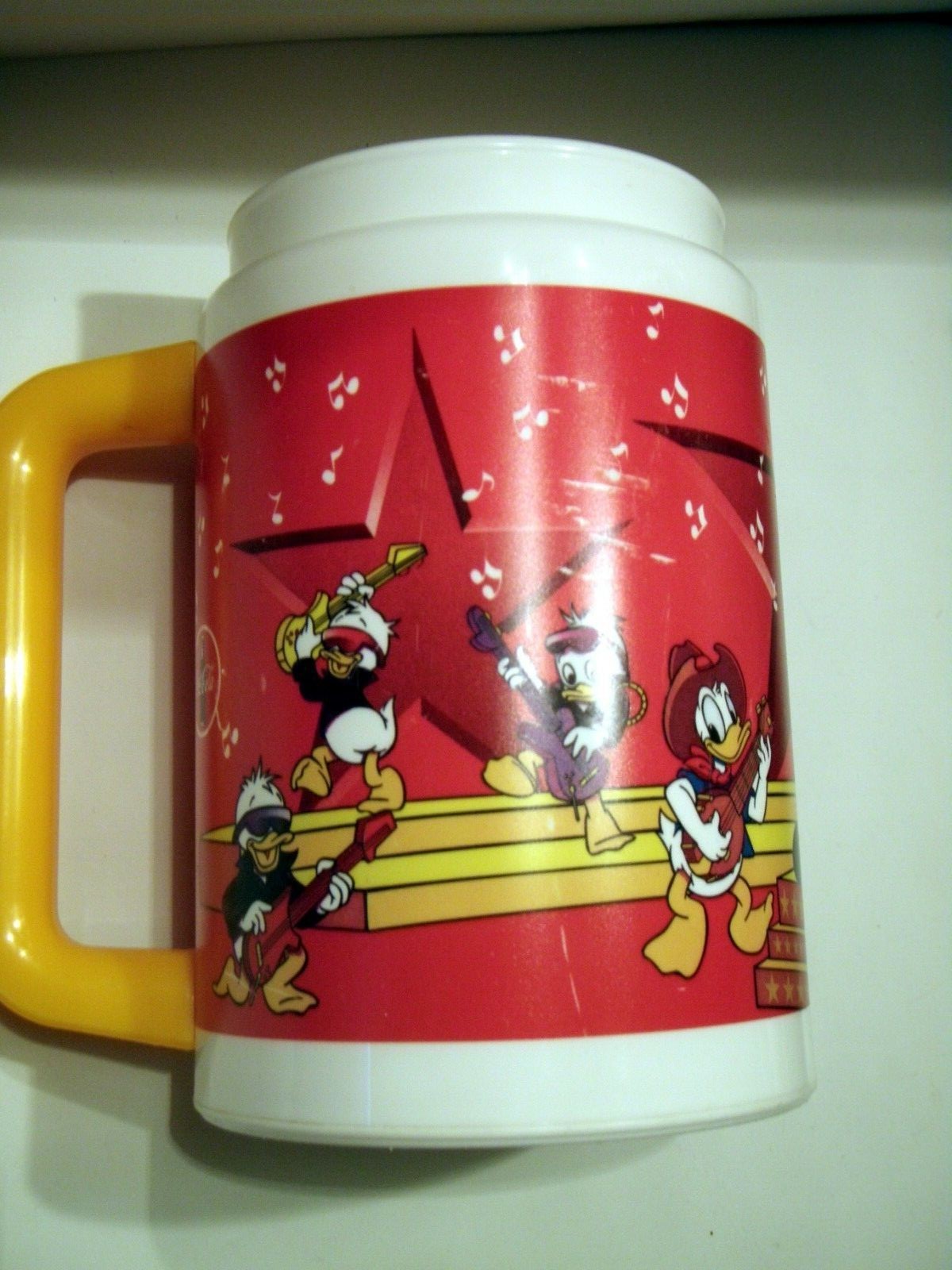 Vintage Whirley Disney Mickey Mouse Coca Cola Plastic Thermos Coke Cup